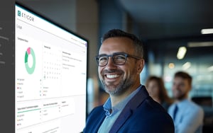 Benutzeroberfläche der Compliance Management Software Eticor zur Steuerung von Compliance-Aufgaben